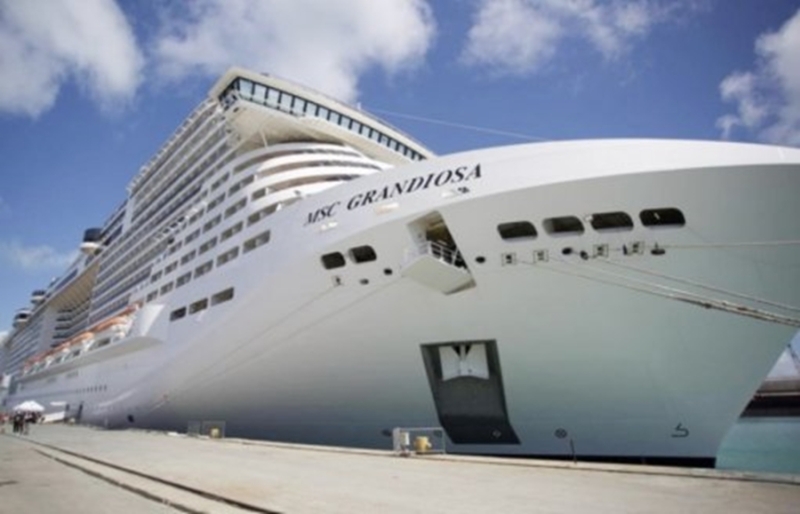 MSC Grandioza -O maior navio da temporada de cruzeiros chega a Salvador