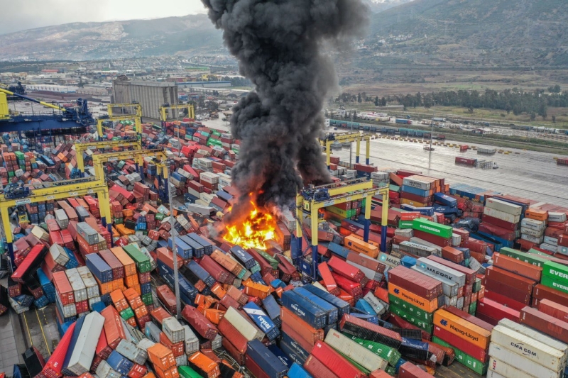 Porto de Iskenderun na Turquia sofre grande danos ap?s terremto ap?s terremoto de 7,8 de magnitude