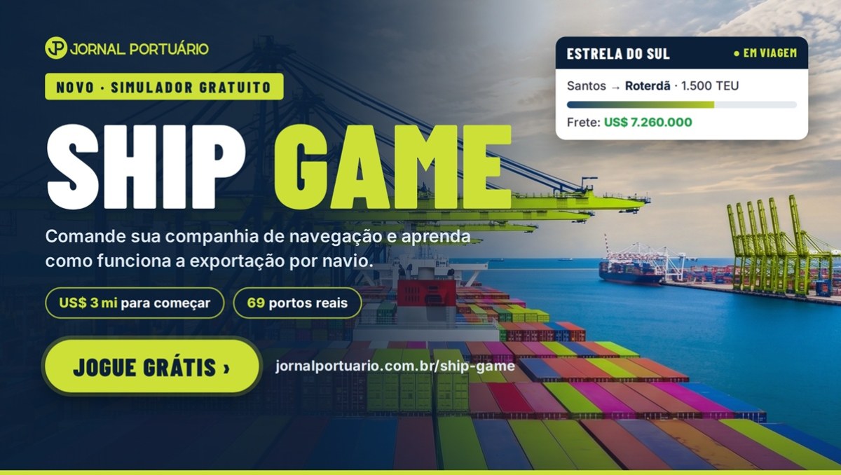 Jornal Portuário lança Ship Game: simulador gratuito coloca o jogador no comando de uma companhia de navegação