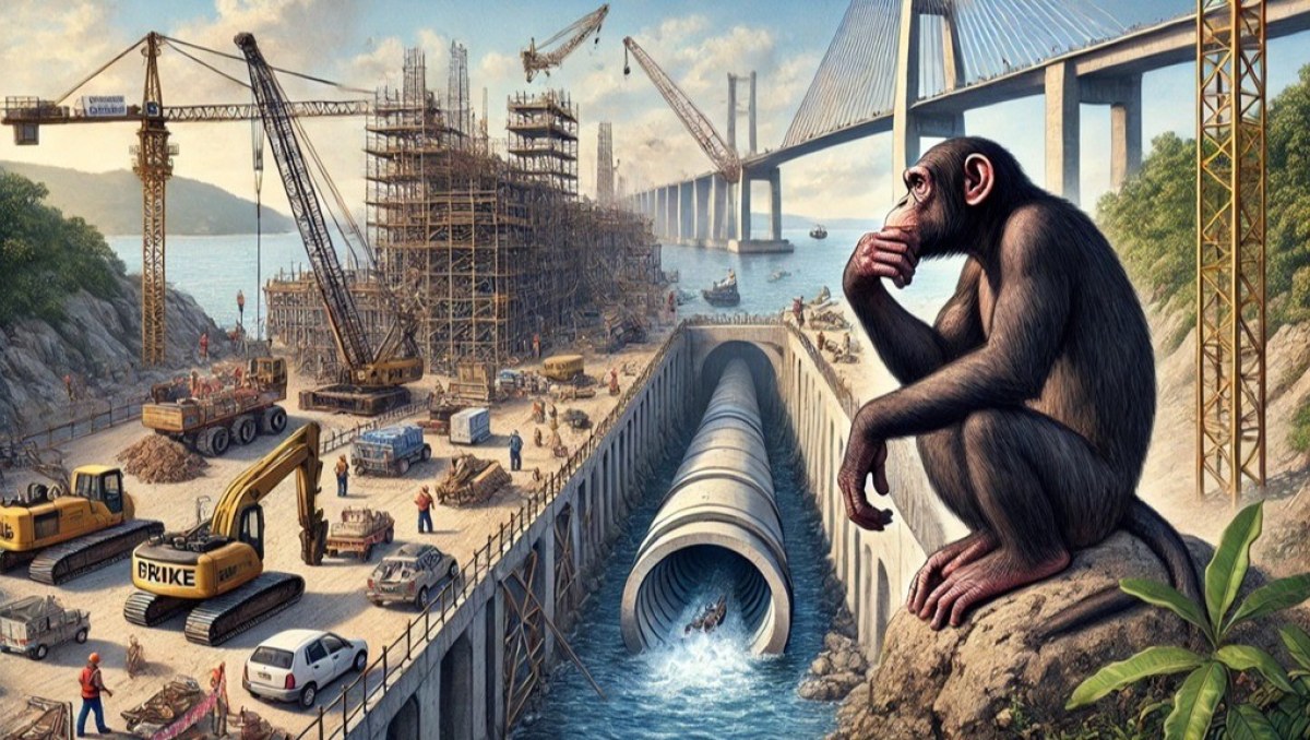 Ainda bem que a escolha foi por um Túnel Submerso e não por uma Ponte!