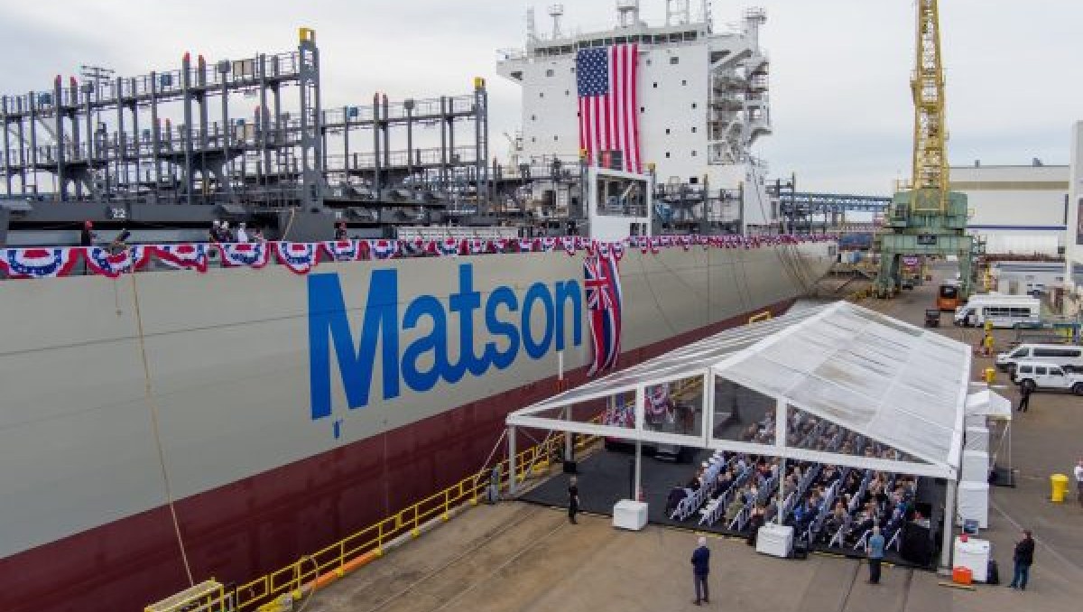 Matson bautiza nuevo portacontenedores de la clase Aloha
