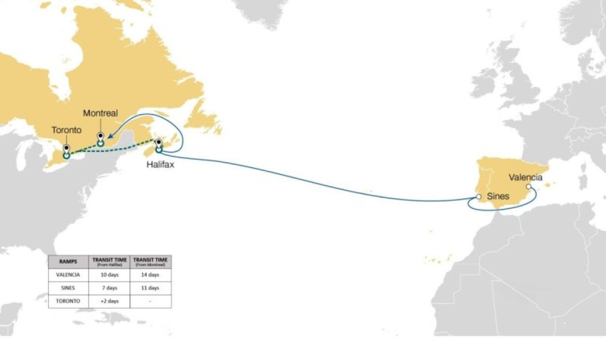 MSC se prepara para una nueva temporada de exportación de cítricos desde España hacia Canadá