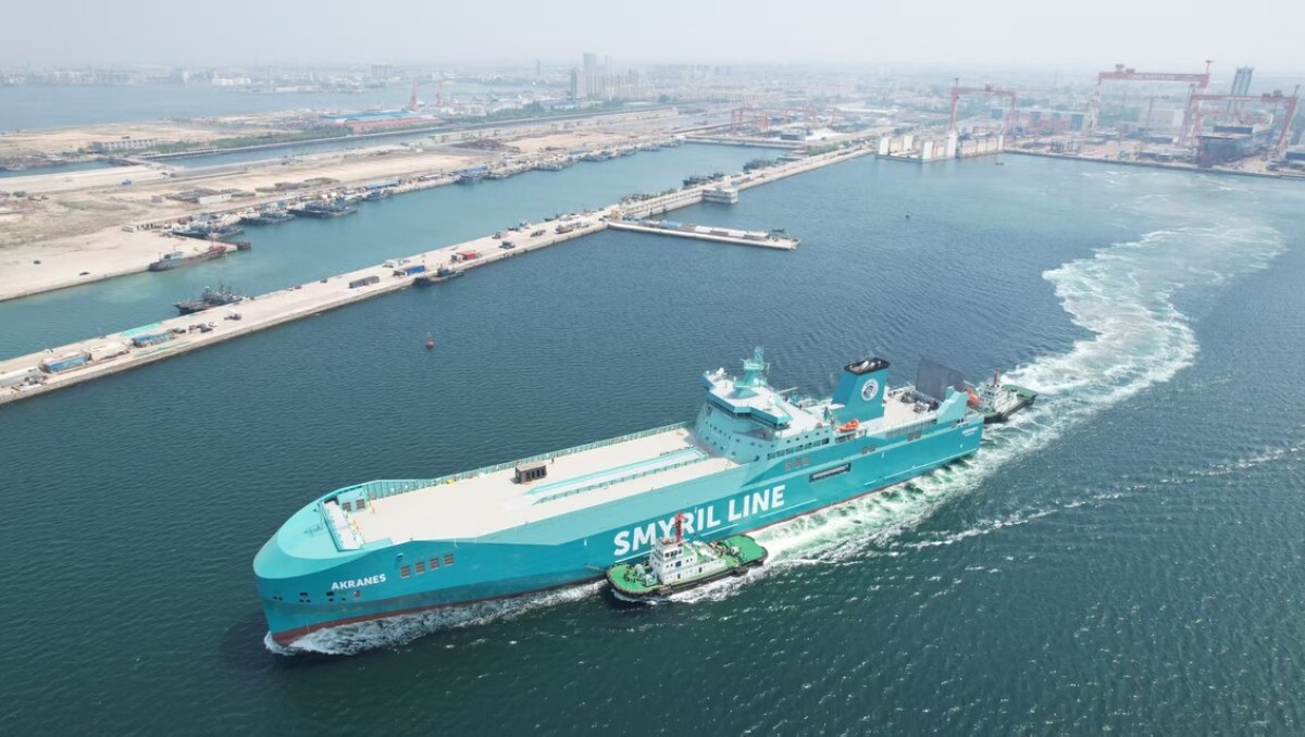 CIMC Raffles celebra entrega de nuevo Ro-Ro para Smyril Line