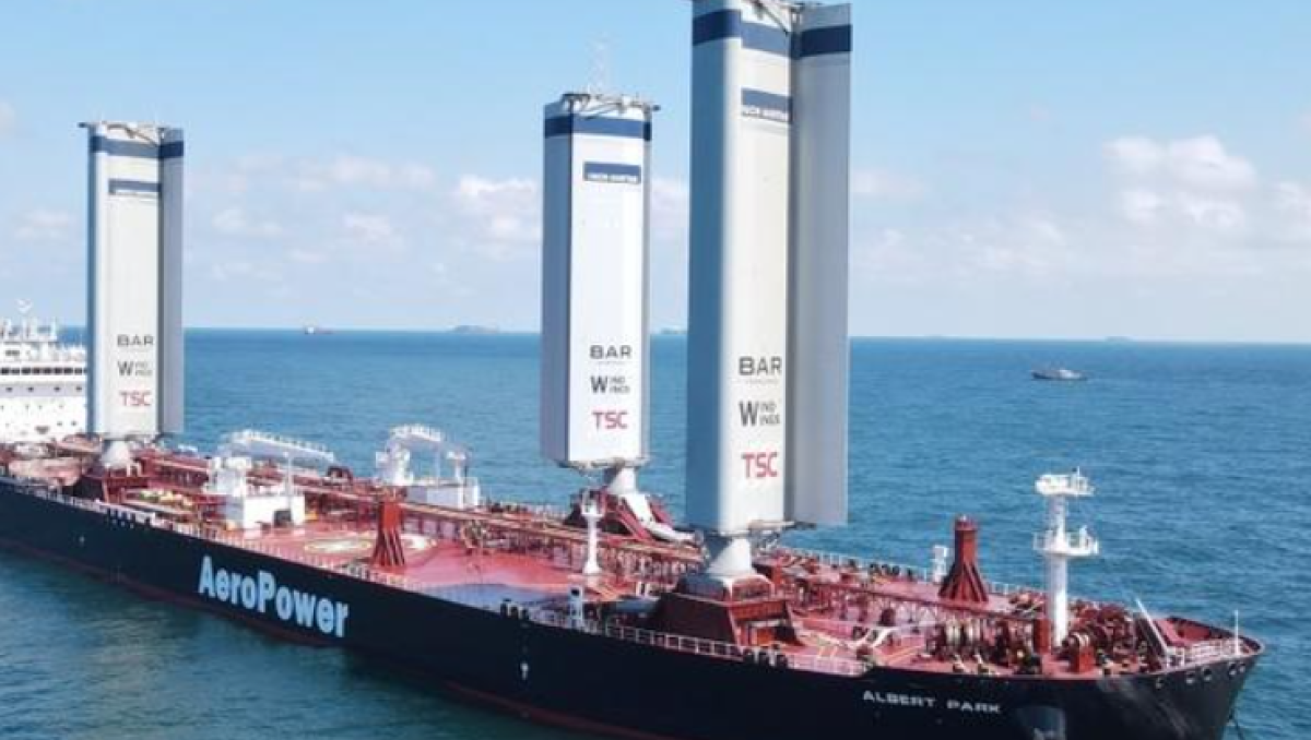 Bureau Veritas celebra bautizo de buque tanque Aframax propulsado por viento de Union Maritime