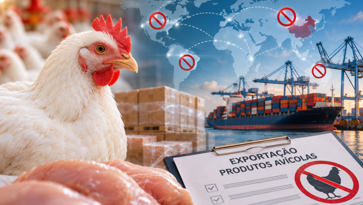 Doença de Newcastle: Brasil enfrenta restrições à exportação de produtos avícolas