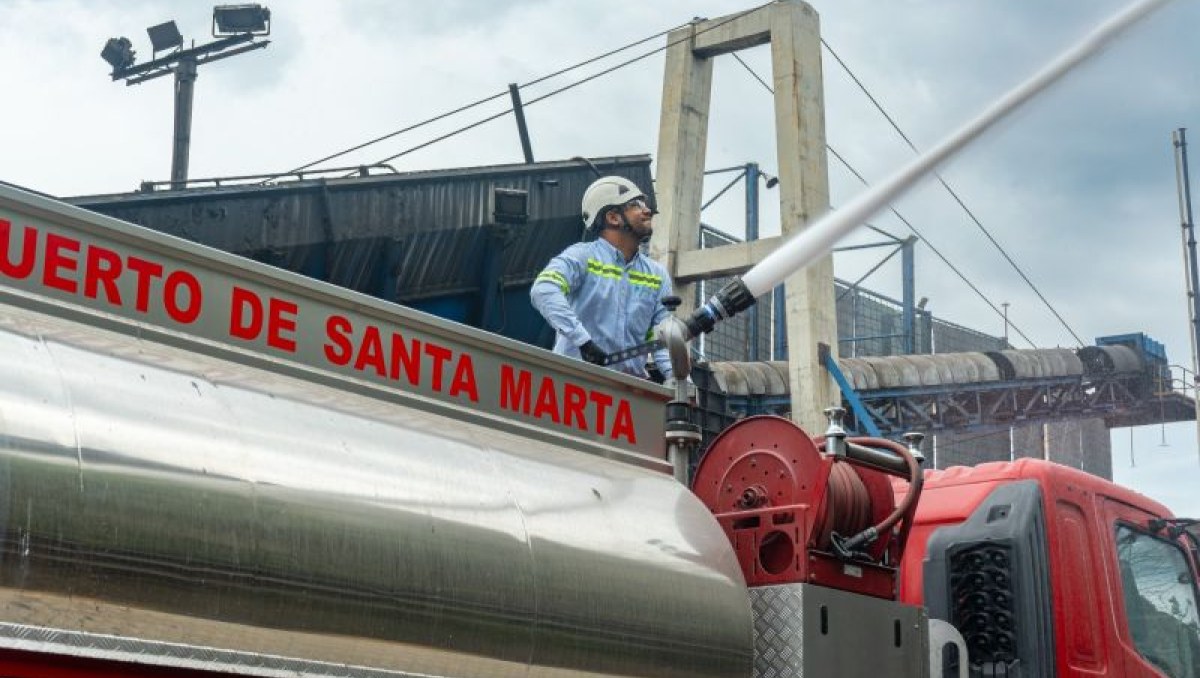 Colombia: Puerto de Santa Marta fortalece protocolos ante incendios forestales 