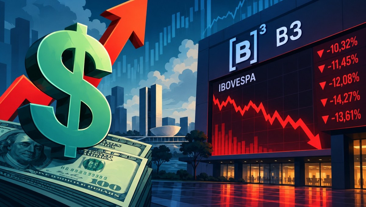 Reviravolta no mercado financeiro: dólar dispara e Bolsa interrompe temporariamente as negociações 