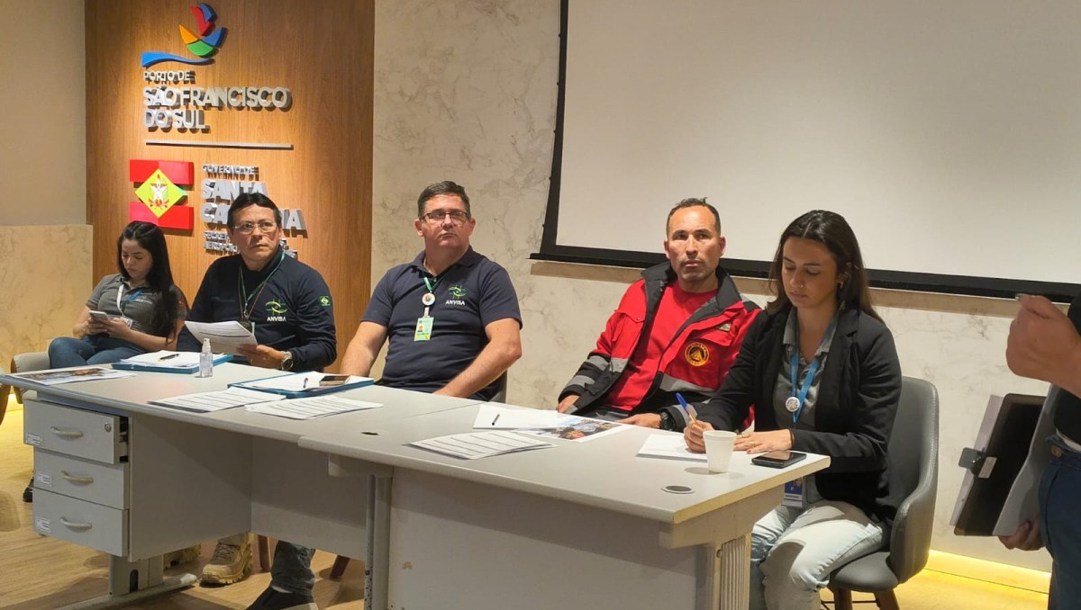 Anvisa realiza simulado de emergência em saúde pública no Porto de São Francisco do Sul