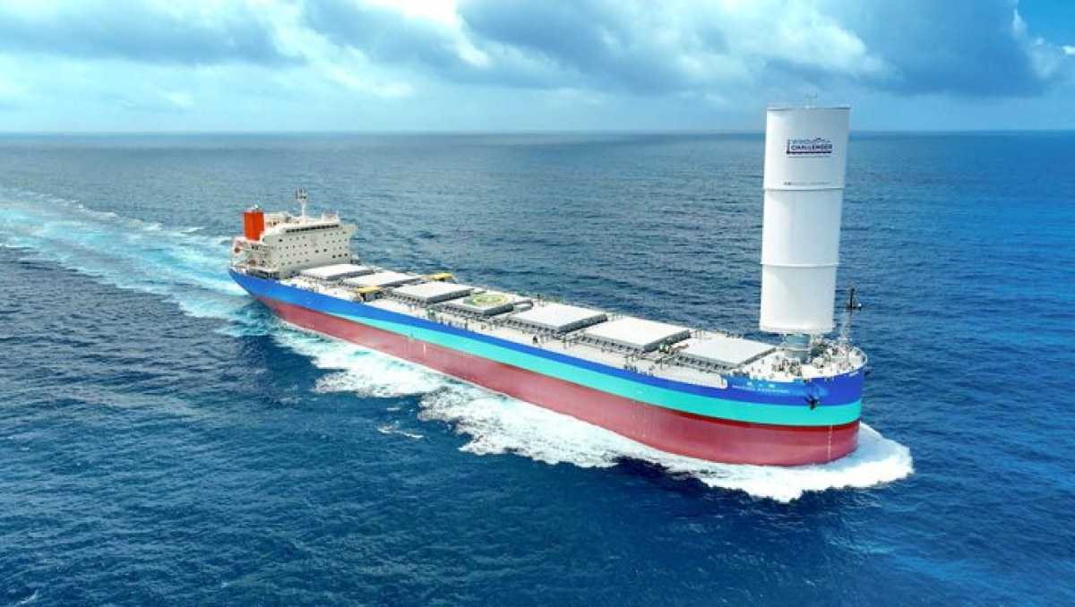 MOL recibe buque de transporte de carbón de GNL equipado con Wind Challenger