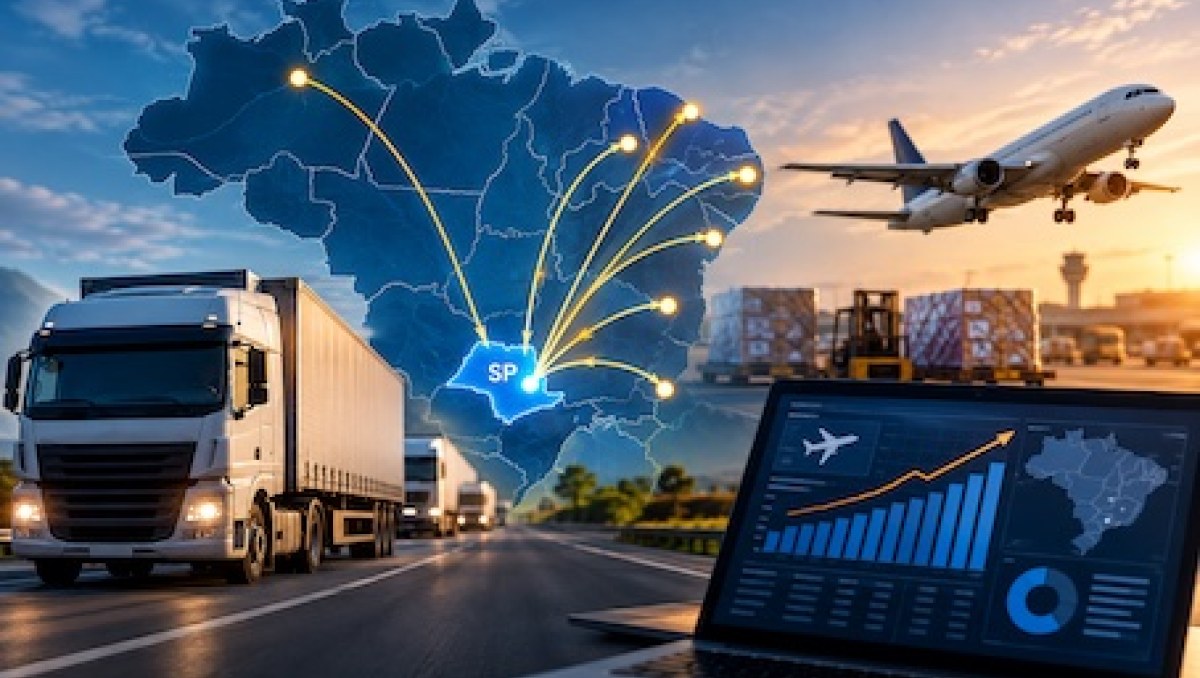 São Paulo concentra 70% das buscas por transporte de cargas