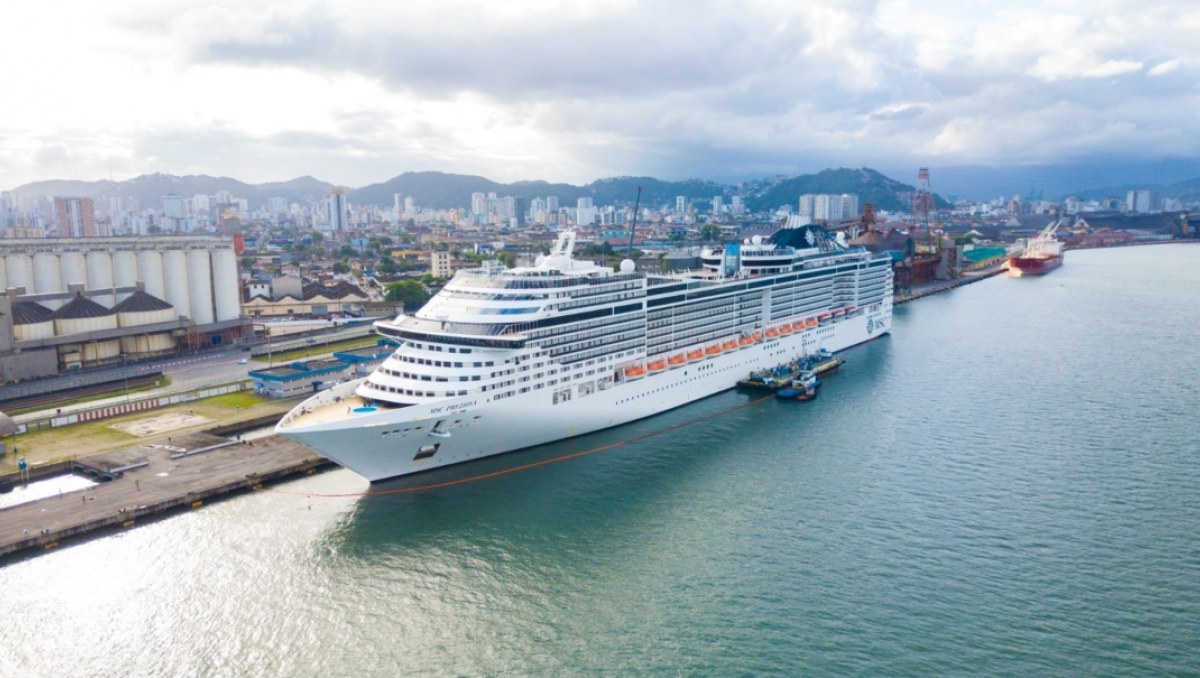 Temporada de cruzeiros em Santos prevê movimentar 900 mil passageiros
