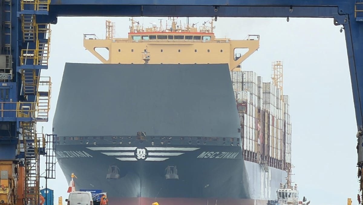 Portacontenedores MSC Zivana realiza escala inaugural a Puerto Coronel