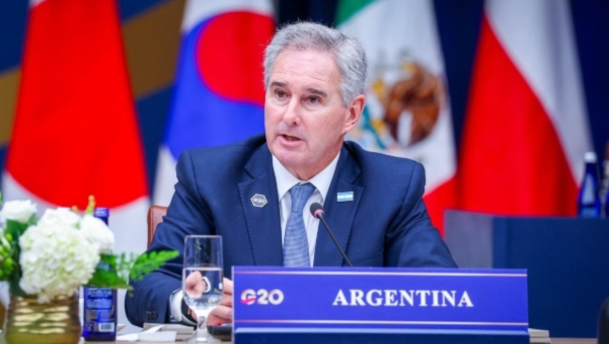 Canciller argentino ante el G20: “Defendemos la libertad de navegación, ningún país puede obstruir el tránsito marítimo”