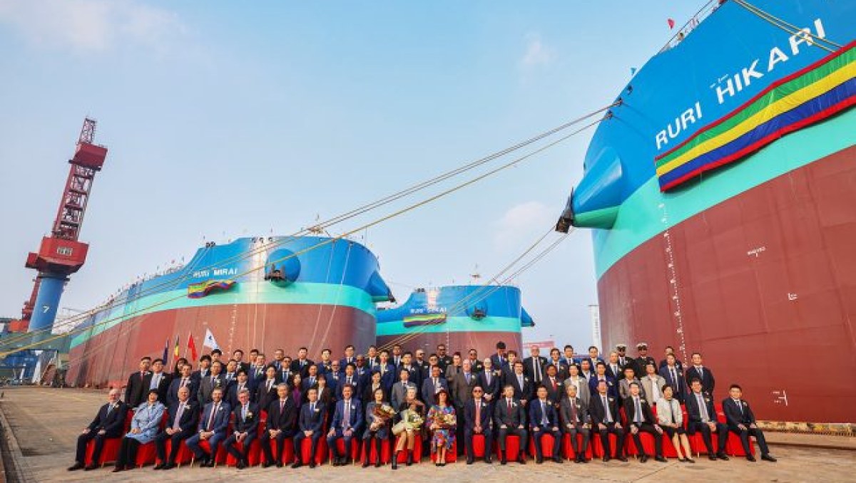 MOL celebra ceremonia conjunta de bautizo de los graneleros Capesize del mundo propulsados con amoníaco
