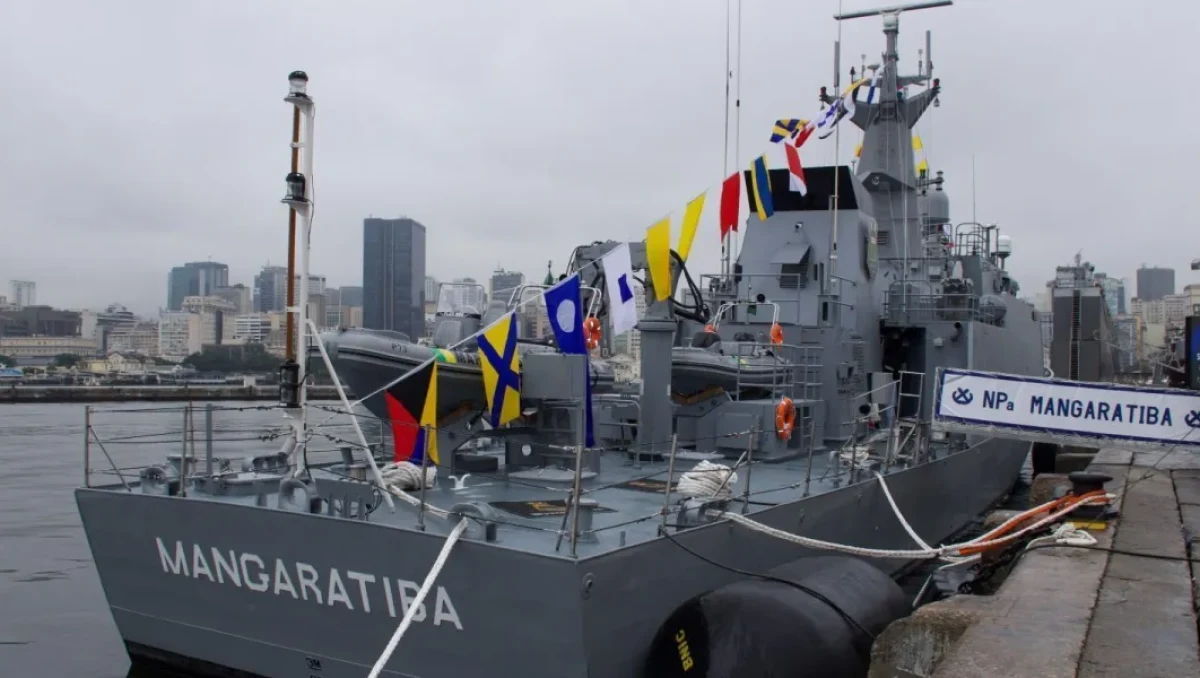Marinha incorpora novo navio-patrulha para proteger plataformas de petróleo e gás