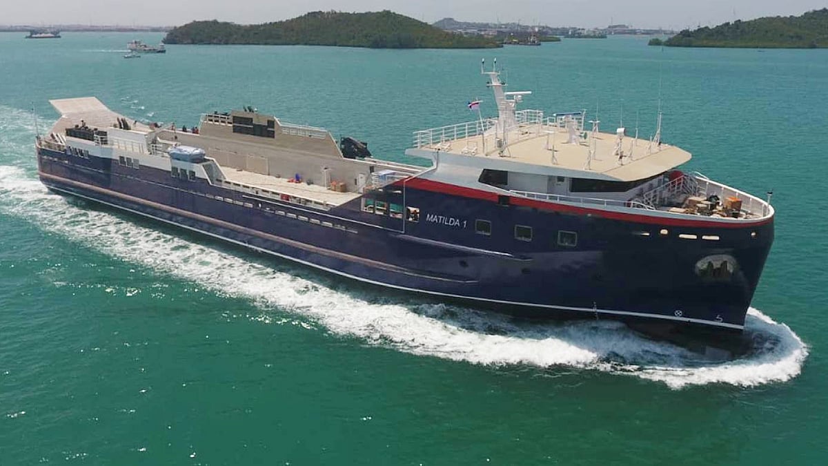 Sea trials begin for new landing vessel prior to hand-over to US military