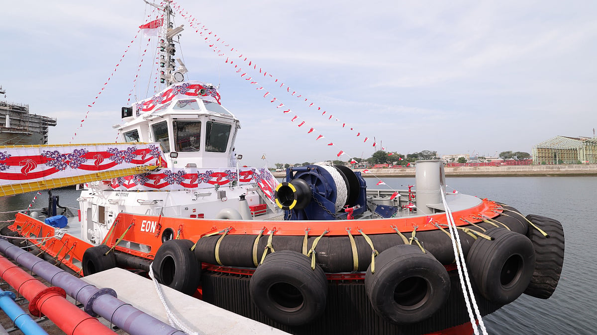 Singapore's first fully electric harbour tug formally named
