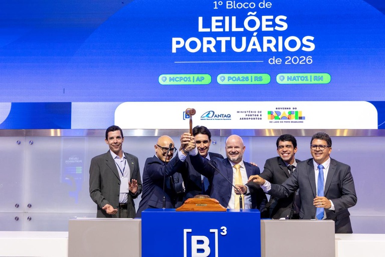 Leilões de três terminais portuários garantem mais de R$ 226 milhões em investimentos privados