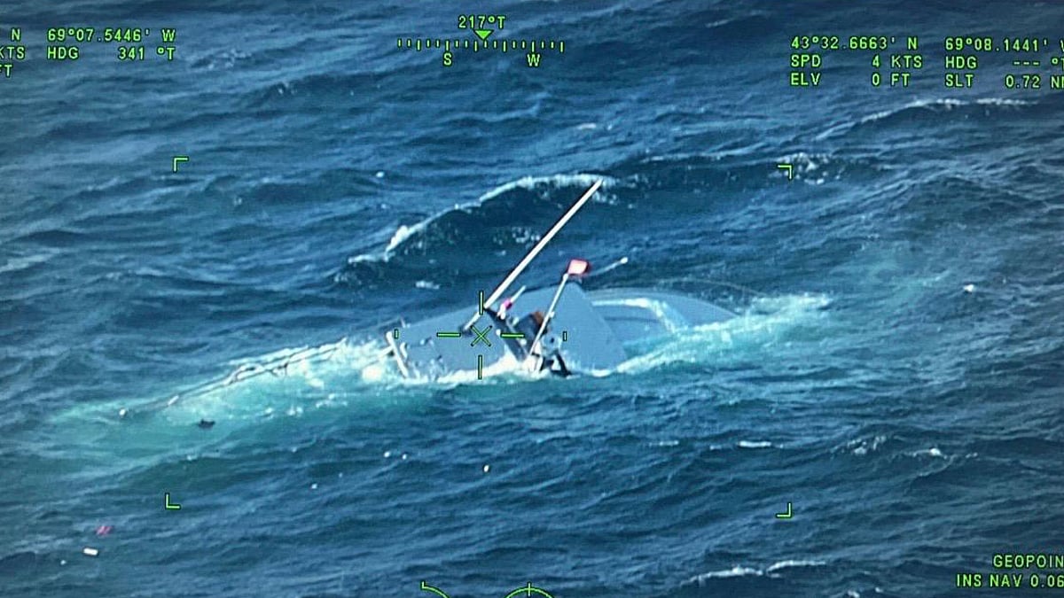 Three rescued from sinking fishing boat off Boothbay Harbor, Maine