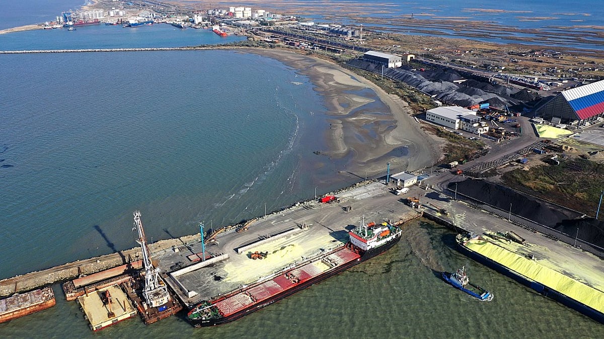Ukrainian drones strike oil refinery, port in Russia's Krasnodar region