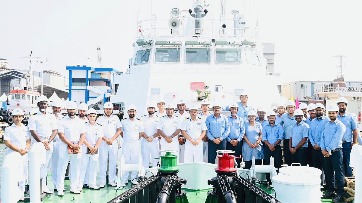 Indian Coast Guard takes delivery of fifth Adamya-class patrol vessel