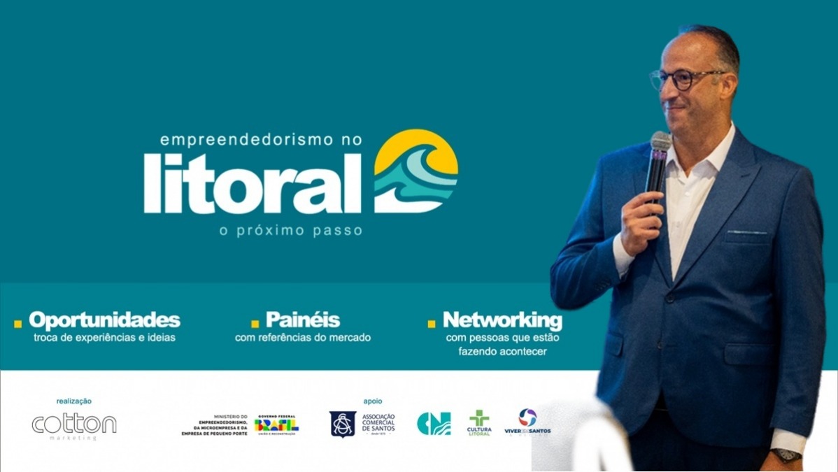 Marcus Santana destaca oportunidades em evento sobre empreendedorismo em Santos