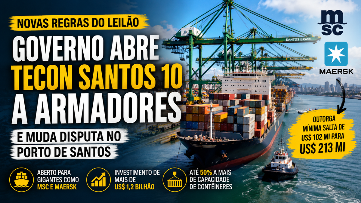 Casa Civil abre leilão do Tecon Santos 10 para MSC e Maersk