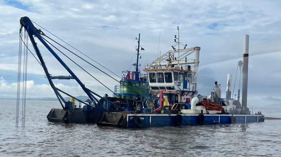 Portos RS conclui dragagem do Canal Belém e inicia obras no Canal Junco