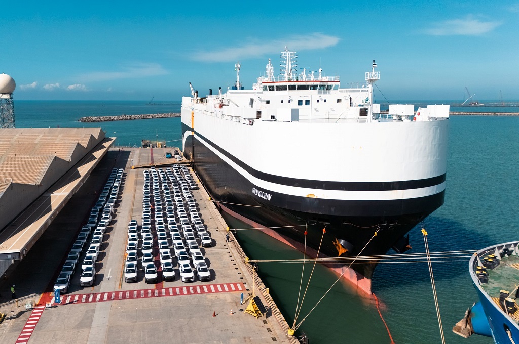 Portocel alcança 50 mil carros movimentados em 2026